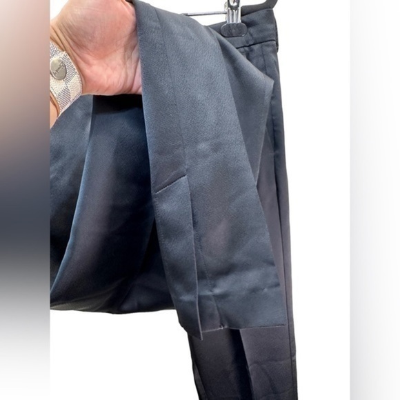 MSGM Milano Classic Black satin Silky Textured Trousers - Picture 9 of 11